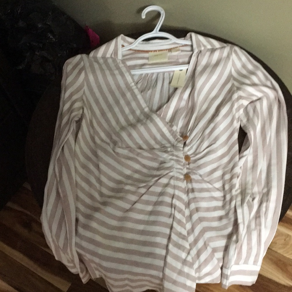 Long sleeve striped top